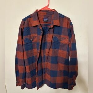 Patagonia Men's Long-Sleeved Organic Cotton Midweight Fjord Flannel Size XL